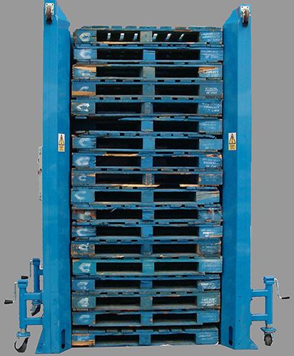 CAS automatic pallet dispenser and stacker
