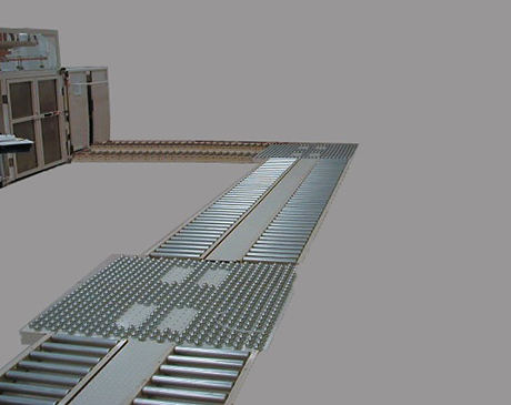 Gravity Roller conveyor for pallets
